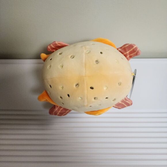 Squishmallows Geronimo The Bagel Breakfast Sandwich 8" Food Plush NWT - Picture 7 of 13